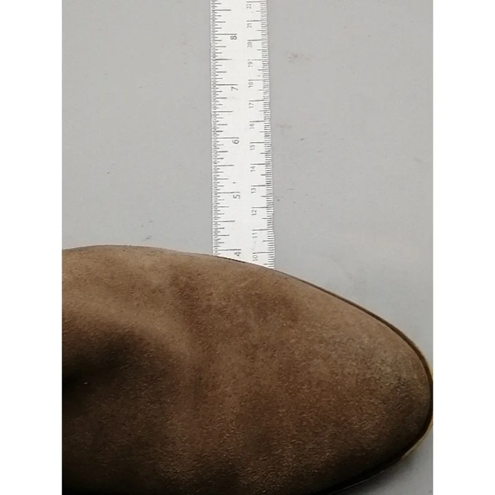 Lucky Brand Boots Womens Basel Brown 10 Ankle Bootie Shoes Suede Side Zip